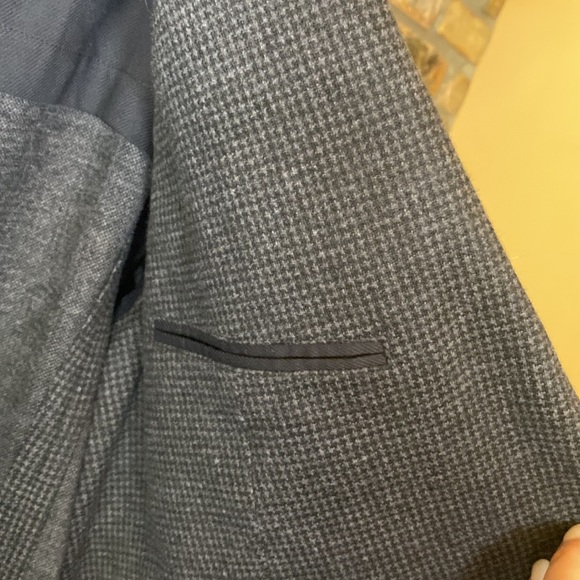 NWT VINCE men’s houndstooth blazer in Coastal/Heather XL - Picture 8 of 13